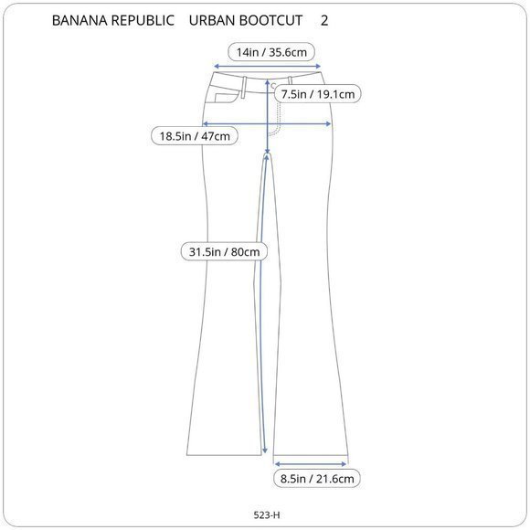 Banana Republic Urban Boot Cut Jeans Stretch Dark 2 - Picture 3 of 10